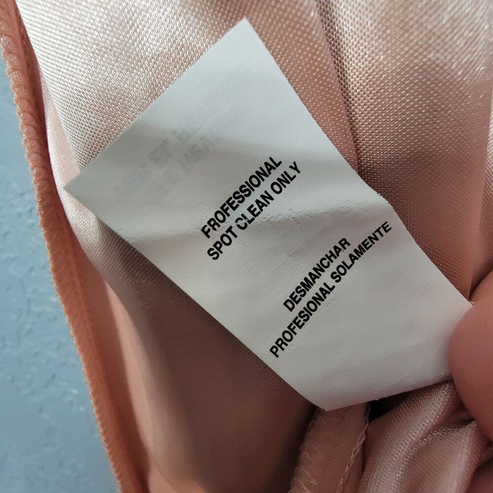 City Triangle Sz 11 Black Gown Pale Pink Pop of Color Stretchy Off Shoulder - Picture 16 of 16